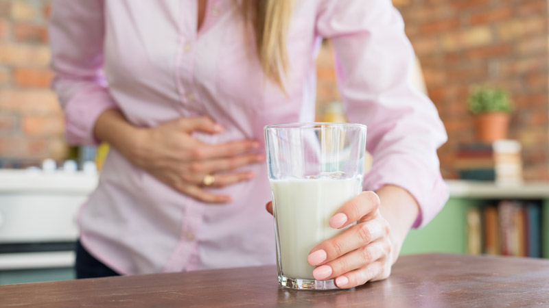 Milk Causing GI Issues for Lactose Intolerant Woman